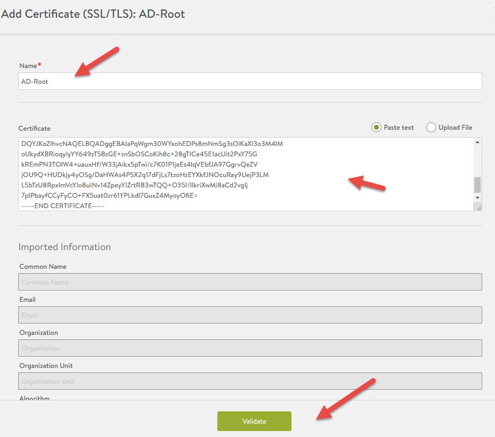 nsx-alb import root ca certificate