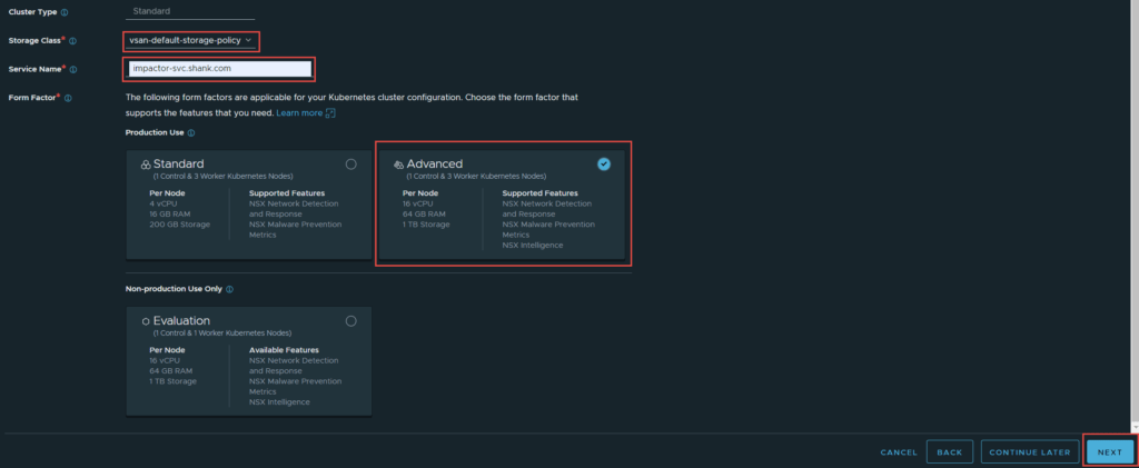 deploy nsx application platform advanced deployment